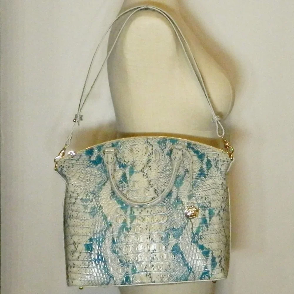 Brahmin $345 Large Duxbury Satchel Mesmerized Melbourne NWT!